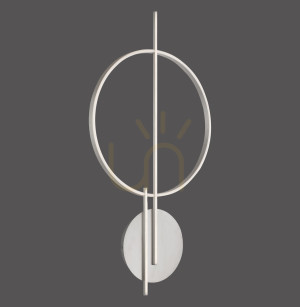 Plafond Q-ARKOA 6154-55 Silber 2xLED