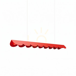 BISCUIT 100 rote LED 3000K Pendelleuchte
