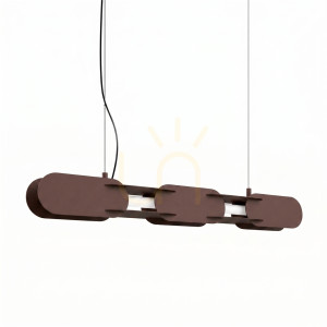 CHAIN 91 braun LED 3000K Pendelleuchte