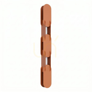 CHAIN 91 ockerrote LED-Wandleuchte 4000K
