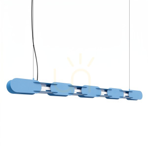 CHAIN 158 blaue LED 3000K Pendelleuchte
