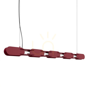 CHAIN 158 burgunderrot LED 4000K Pendelleuchte