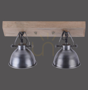 Plafond SAMIA 11982-77 Silber 2xE14