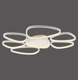 PEBBLES Plafond 14046-16 Weiß 7xLED