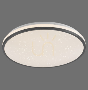 Plafond KYLE14294-18 Schwarz 1xLED