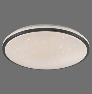 Plafond KYLE14295-18 Schwarz 1xLED