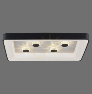 VERTIGO plafond 14385-18 Schwarz 1xLED