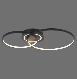 ASMINA Plafond 14540-18 Schwarz 3xLED