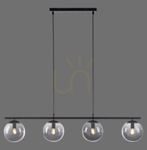 BIG WIDOW Pendelleuchte 14604-18 Schwarz 4xE14.