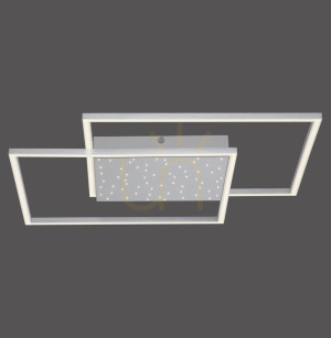 Plafond YUKI 6024-55 Silber 3xLED