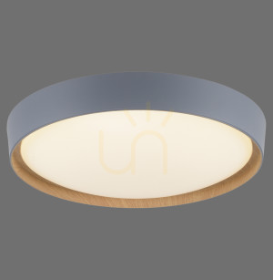 Plafond Q-EMILIA 6118-15 Grau 1xLED
