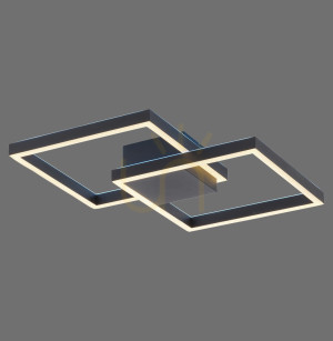 Plafond Q-MARKO 6144-18 Schwarz 2xLED