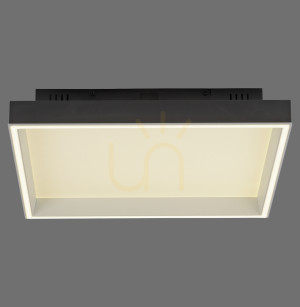 Plafond Q-MAGONG 6316-18 Schwarz 1xLED