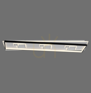 Plafond MAILAK 6391-16 Schwarz 8xLED