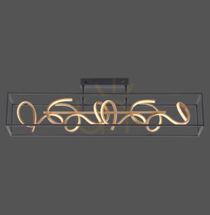 Plafond SELINA 6473-18 Schwarz 4xLED
