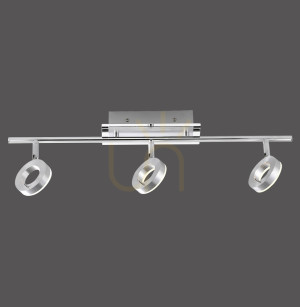 SILEDA plafond 6785-96 Silber 3xLED