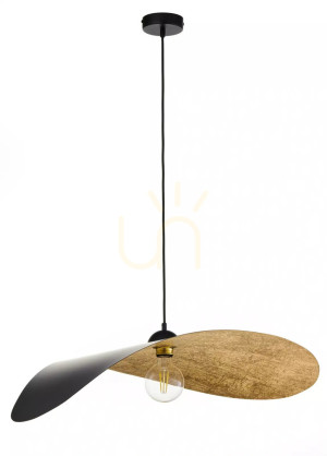Pendelleuchte Sigma LEAF schwarz/gold E27 1-flammig 41918