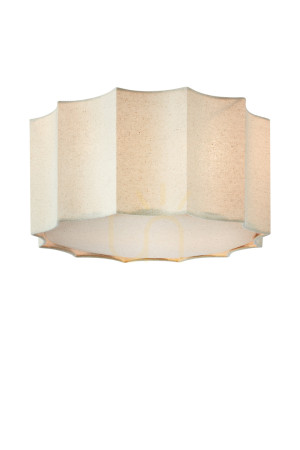 Plafond Markslojd Olea 2xE27 Beige Flachs 35 cm 109134