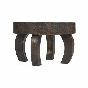 Couchtisch BAZAR BIZAR Octo Chic aus Mangoholz Dunkles Nussbaumholz 70x70x45 cm
