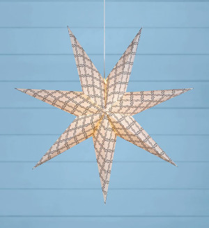 Papierstern Markslojd Grafik Weiß 75 cm 703810