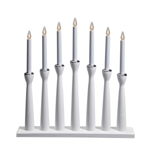 Kerzenhalter Markslojd MÅSESKÄR 7-flammig Holz Weiß 50 cm 702232