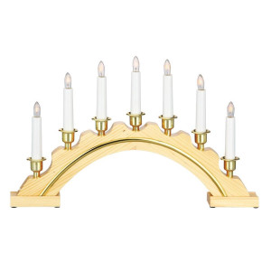 Kerzenhalter Markslojd Celine 7-flammig Holz Natur 46 cm 700445