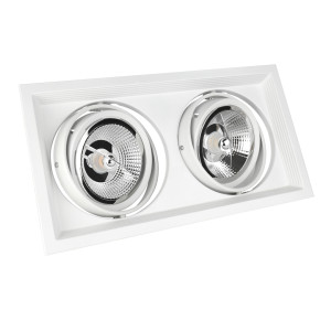 Downlight Mdd Maxi Due Ar111 Gu10 X 2 Weiß