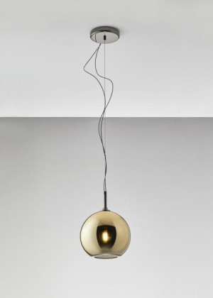 Fabbian Beluga Royal Ø20 Pendelleuchte - Gold - D57 A57 12