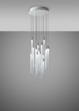 Hängelampe Fabbian Multispot F32 39cm - 20 - Chrom - F32 A04 00