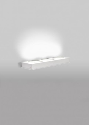 Wandleuchte Fabbian Quarter F38 5W 33,5x10cm - Weiß - F38 G03 01