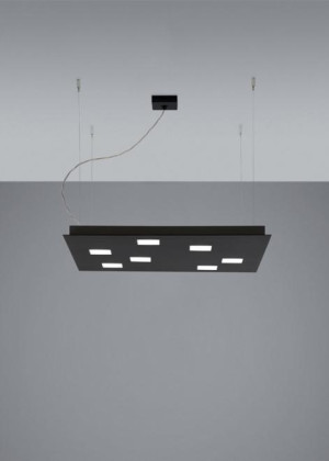 Hängelampe Fabbian Quarter F38 5W 59,5x59,5cm - Schwarz - F38 A03 02