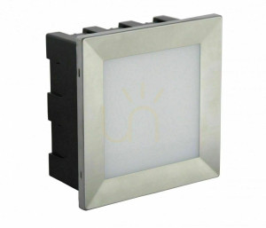 Vonkajšie nástenné svietidlo SU-MA MUR LED INOX D 04 5W 3000K nerezové