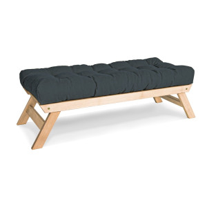 Lavica WoodMan Allegro grafit bukové drevo 140 cm 00944-1