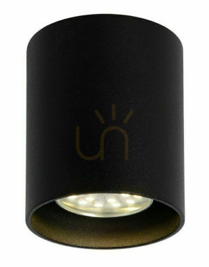 Stropné svietidlo Lucide BODI čierne GU10 50W IP20