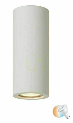 Stropné svietidlo Lucide GIPSY biele sádrové GU10 35W 17 cm 35100/17/31