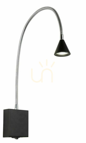 Nástenné svietidlo Lucide BUDDY čierne LED 3W 4000K 18293/03/30