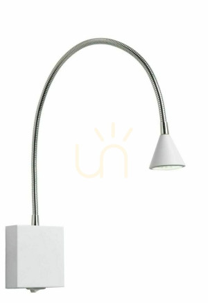 Nástenné svietidlo Lucide BUDDY LED biele strieborné 3W 4000K 18293/03/31