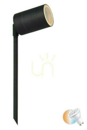 Vonkajšie bodové svetlo Lucide ARNE-LED čierne IP44 5W GU10 14868/05/30