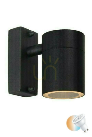 Vonkajšie nástenné svietidlo Lucide ARNE-LED čierne LED IP44 5W 350lm 14867/05/30