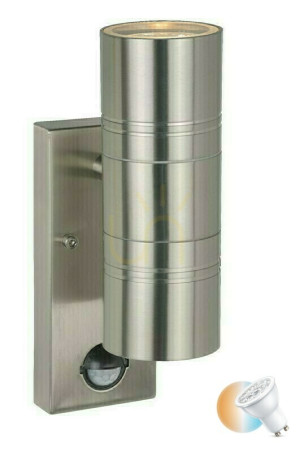 Vonkajšie nástenné svietidlo Lucide ARNE-LED strieborné IP44 14866/10/12
