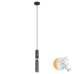 Závesná lampa Italux Isidora GU10 čierna PND-14290-1-GR