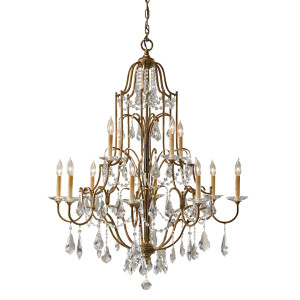 Valentina 12 Light Mu Lighti-Tier Luster Elstead