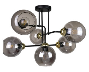Stropné svietidlo 6xE27 COSMO BLACK / GOLD