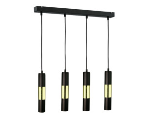Závesné svietidlo 4xGU10 MAGNUM BLACK / GOLD