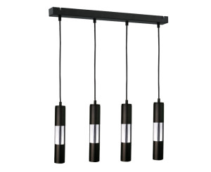 Závesné svietidlo 4xGU10 MAGNUM BLACK / SILVER