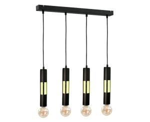 Závesné svietidlo 4xE27 MAGNUM BULB BLACK / GOLD