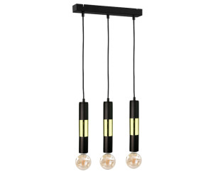 Závesné svietidlo 3xE27 MAGNUM BULB BLACK / GOLD