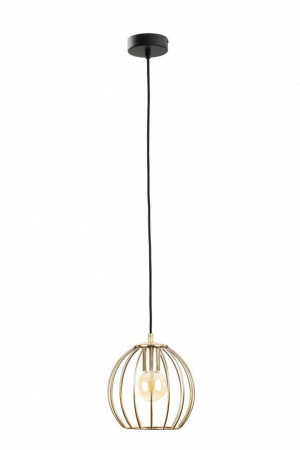 Závesné svietidlo 1xE27 GLOBE BLACK / GOLD