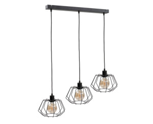 Závesné svietidlo 3xE27 LUNA BLACK