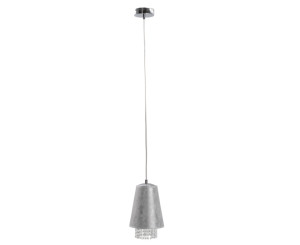 Závesné svietidlo 1xE27 MOLLY CRYSTAL SILVER